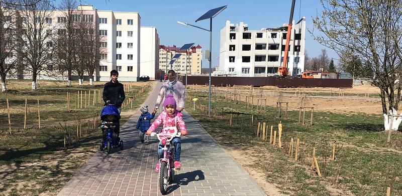 Открытие велодорожки в Чаусах