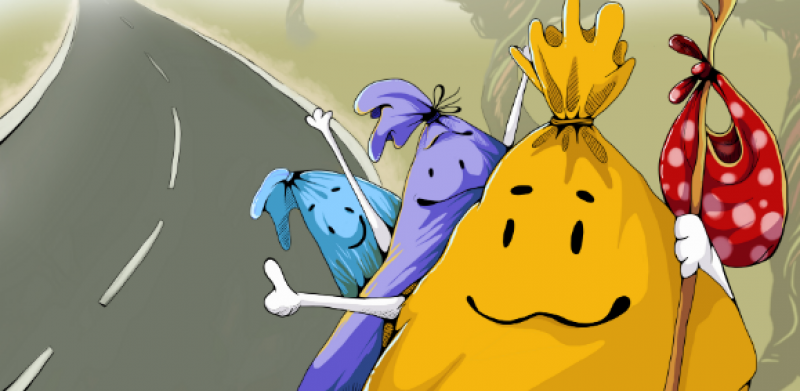 Плакат «Довези до контейнера»